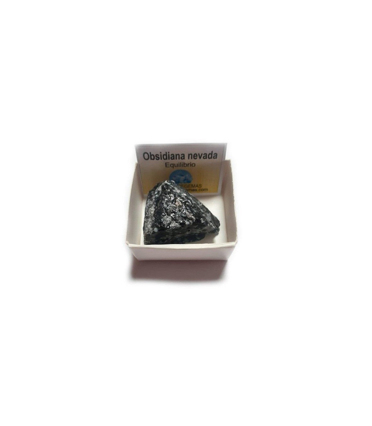Obsidiana nevada en bruto 3-4 cm