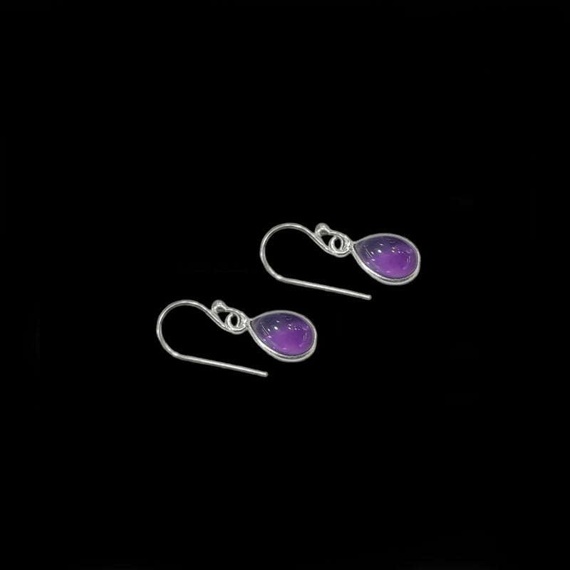 Pendientes amatista lagrima 2-3 cm