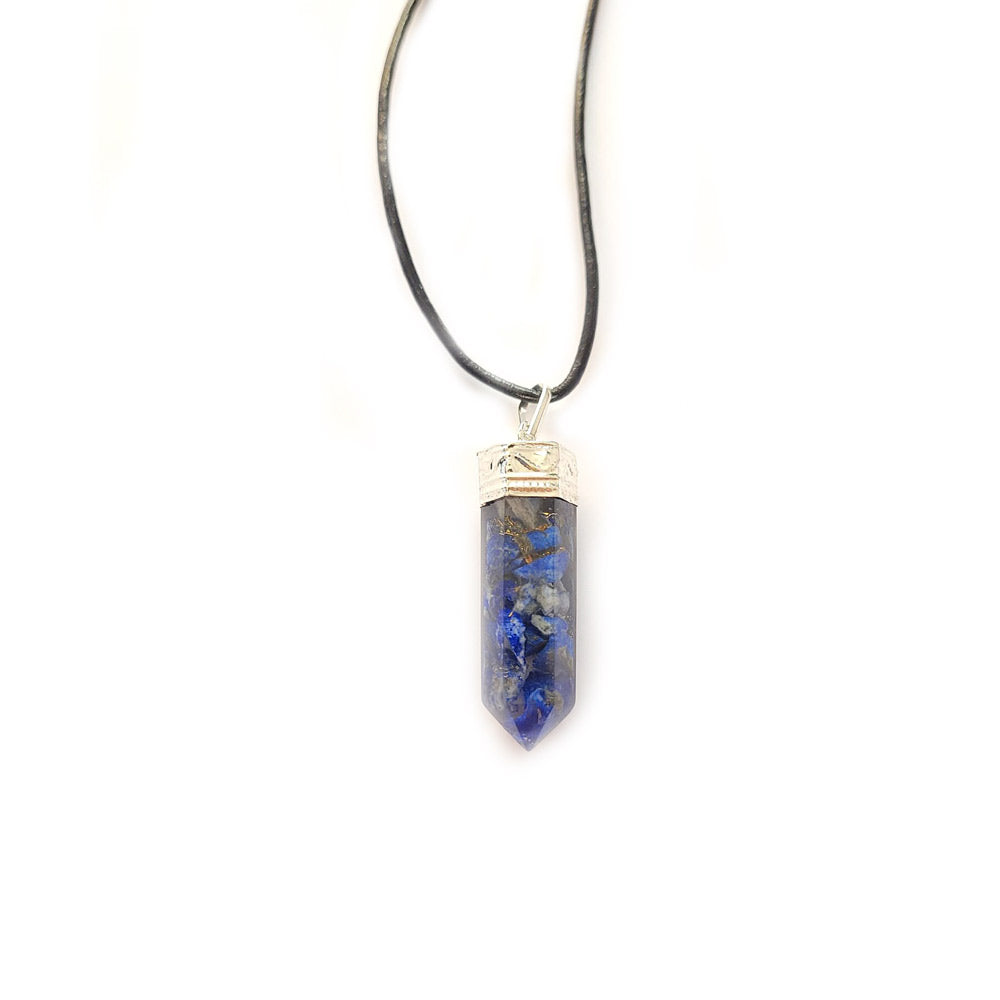 Collar lapislazuli orgonita 3-4 cm