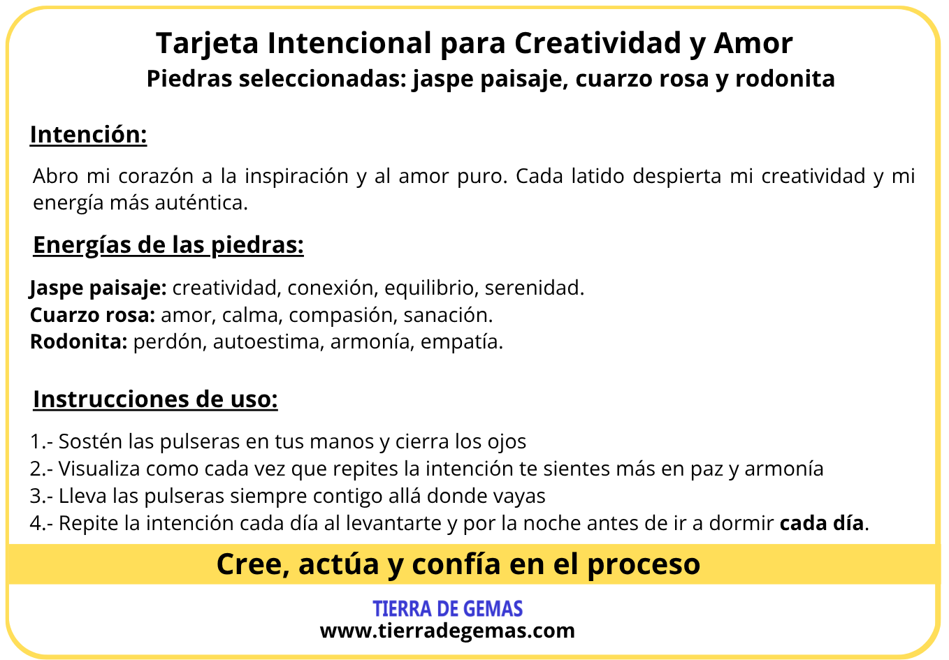 Creatividad y Amor - Pack 3 pulseras poderosas
