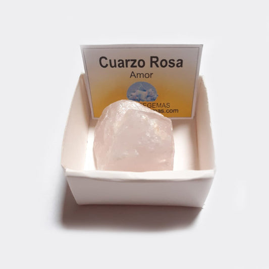 Piedra Cuarzo Rosa En Bruto 2-3 cm