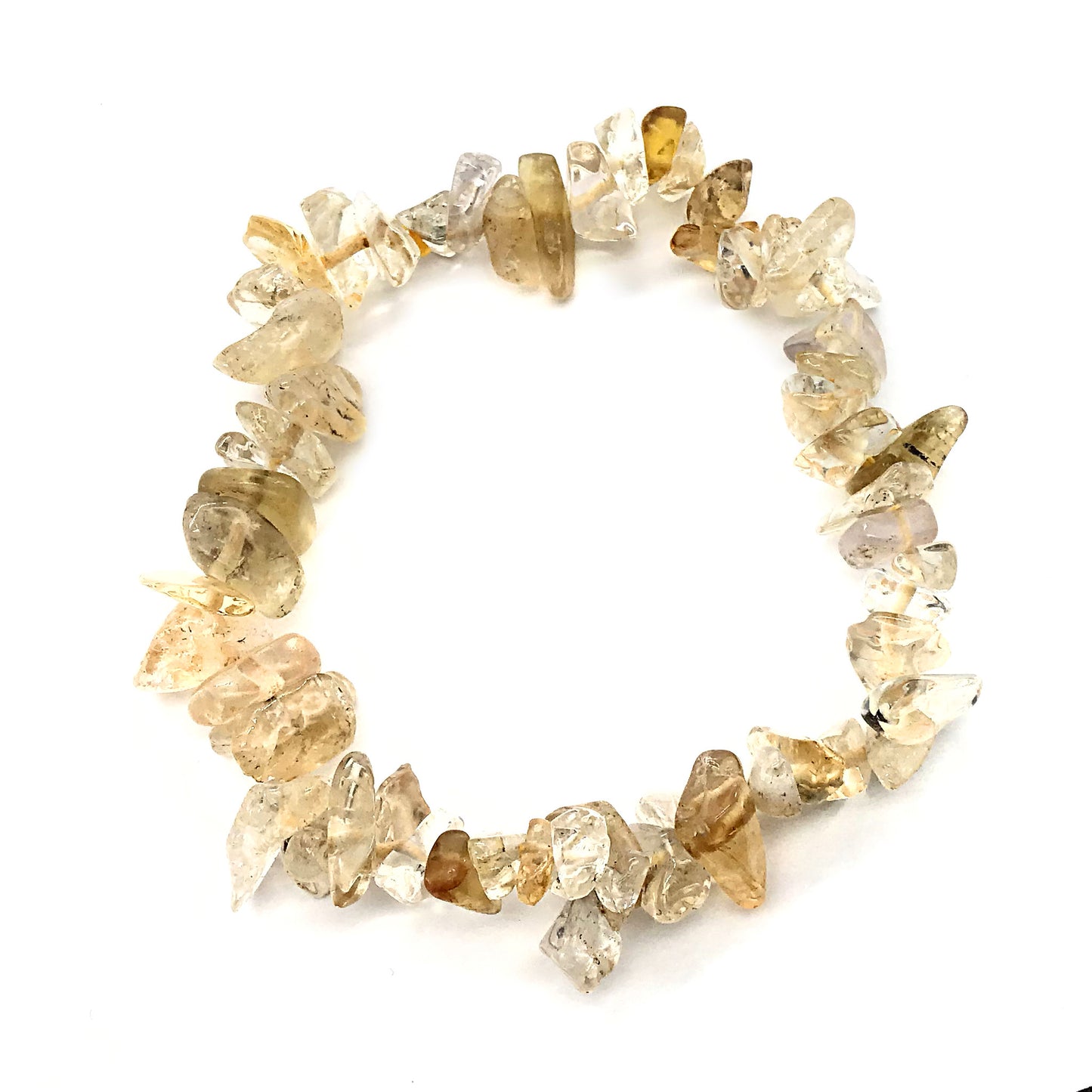 Pulsera de citrino chip elástica