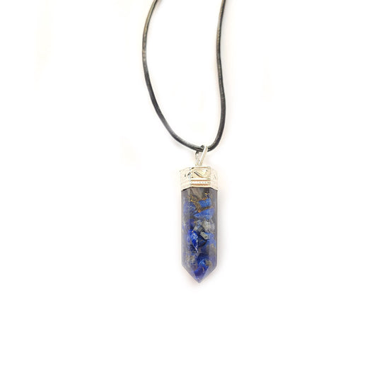 Collar lapislazuli orgonita 3-4 cm