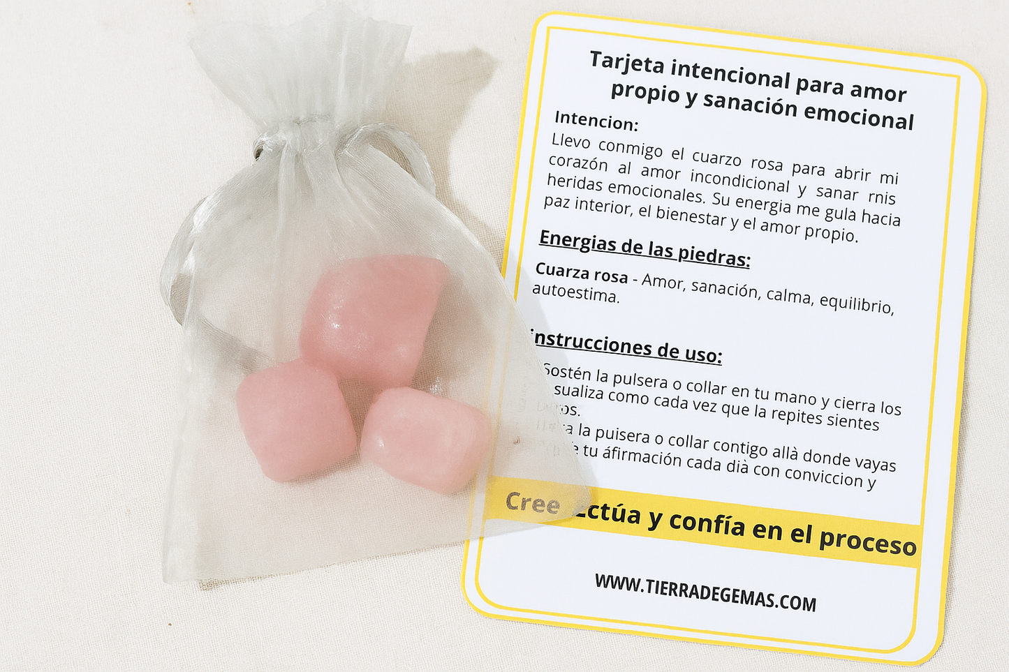Pack Cuarzo rosa - Amor Propio