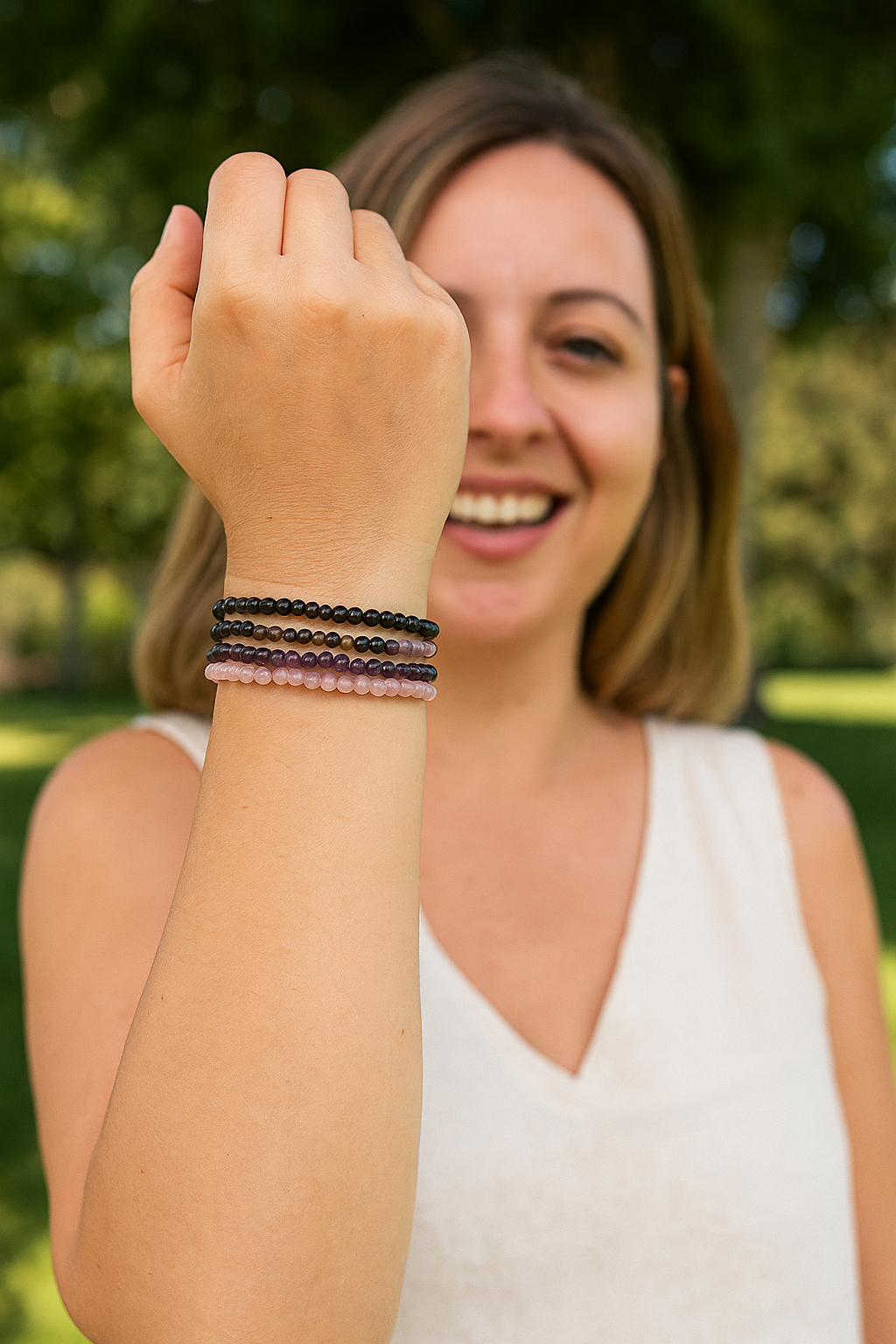 Conexión y Ansiedad - Pack 4 pulseras poderosas