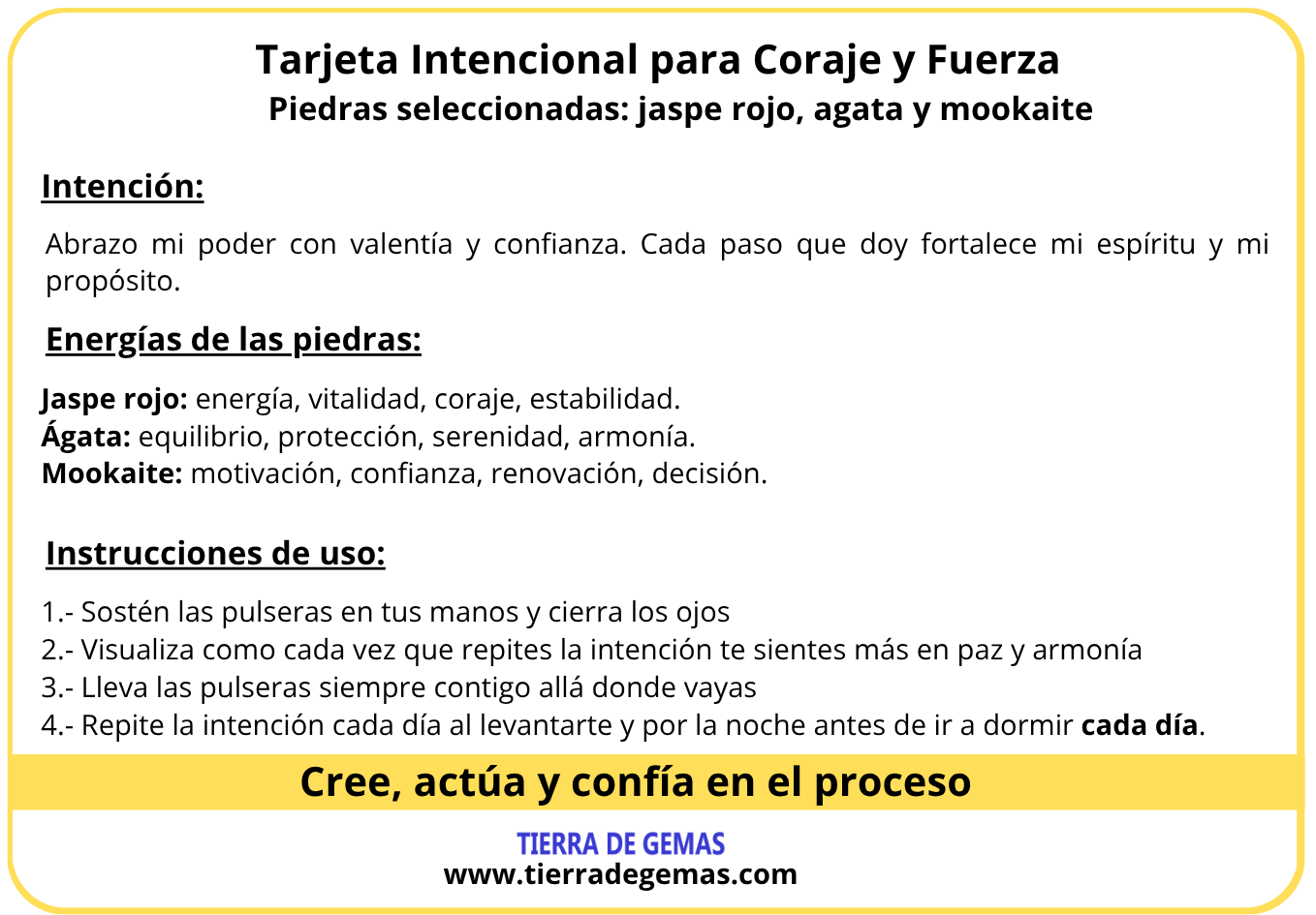 Coraje y Fuerza - Pack 3 pulseras poderosas