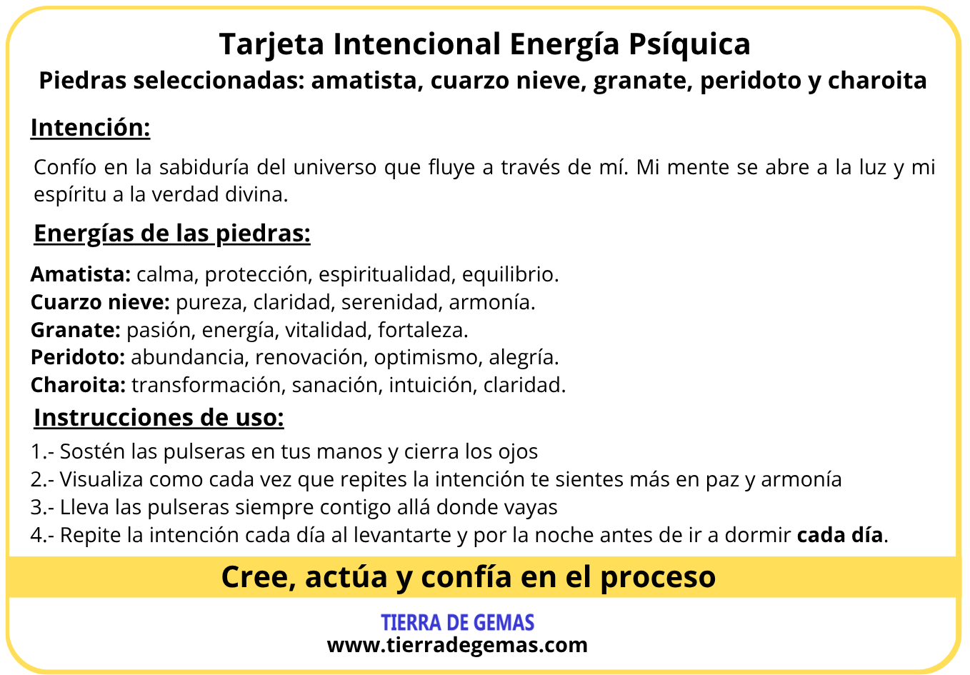Energía Psíquica - Pack 5 pulseras poderosas