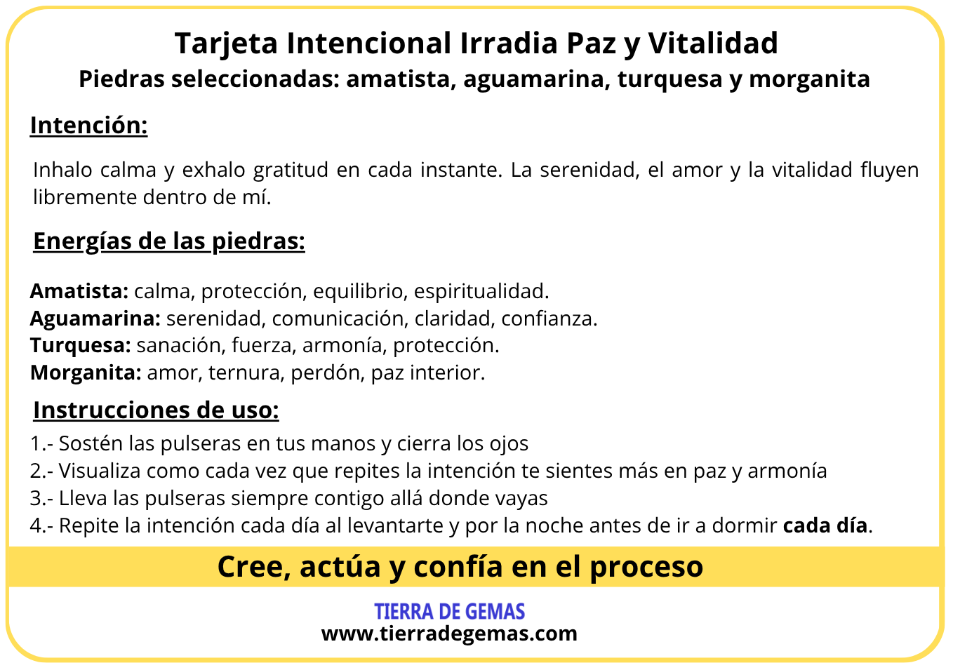 Irradia Paz y Vitalidad - Pack 4 pulseras poderosas